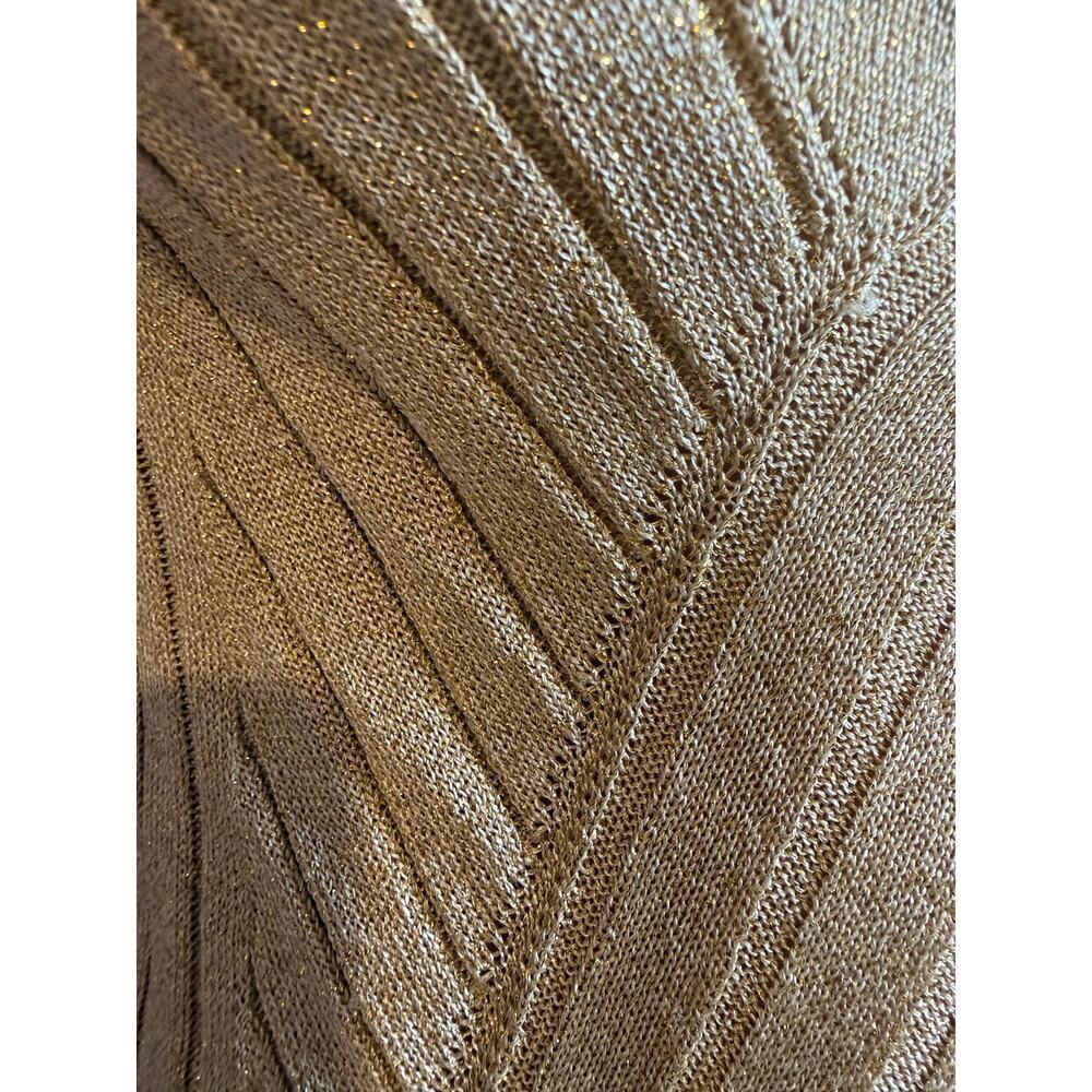 Salvatore Ferragamo RARE RTW Gold Knit mini halter dress Size XS VINTAGE - Picture 6 of 10